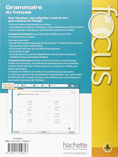 Focus. Grammaire Du Français (+ CD): Focus : Grammaire du français + CD audio MP3 + Parcours digital