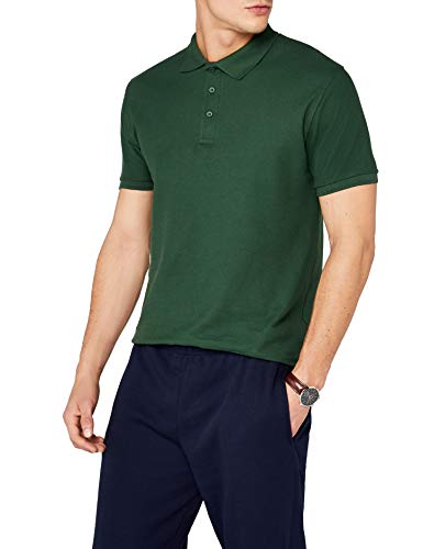 Fruit of the Loom 63-218-0, Polo para Hombre, Verde (Bottle Green), L