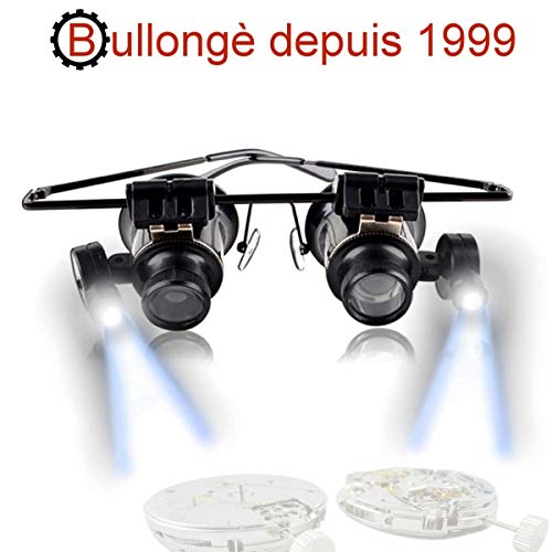 Gafas Lupa BULLONGÈ RELOJERO MAX DUO para relojería con LED