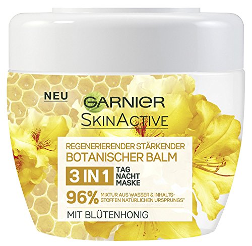 Garnier Esquí nactive Botánico Balm 3 in1 Día + Noche + Máscara con flor miel, 2 unidades (2 x 140 ml)