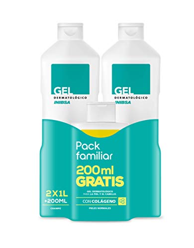 Geles Inibsa 2 Geles Dermatológicos 1000 ml + Champú 200 ml - 1 Pack