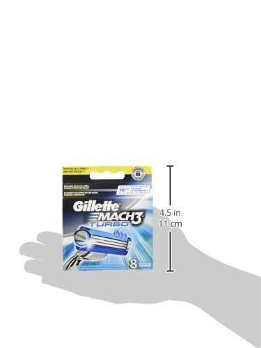 Gillette Mach3 Turbo Cuchillas de afeitar para hombre