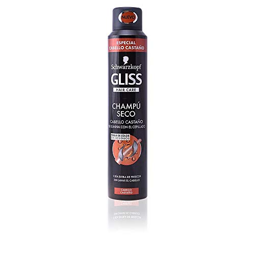 Gliss - Champú Seco Castaño - 1 unidad de 200ml