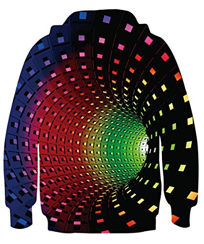 Goodstoworld Sudaderas con Capucha 3D Pasillo del Espacio A Anime Fantasía Hoodie Estampado Pullover Tendencia Sweatshirt Otoño Invierno para Chicas Niño Niña Pasillo del Espacio A 14-16 años