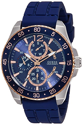 Guess Reloj analogico para Hombre de Cuarzo con Correa en Caucho W0798G2