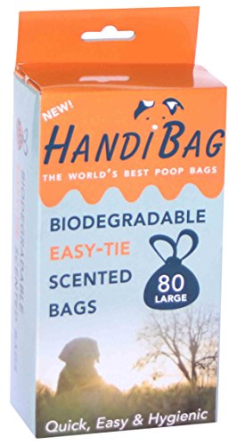 Handibags - Bolsas de caca perfumadas biodegradables y fáciles de atar