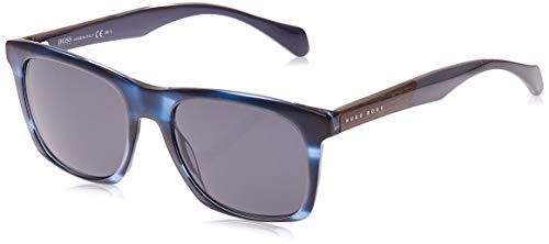 Hugo Boss Boss 0911/S IR 1JV Gafas de sol, Azul (Horn Crybluee/Grey Blue), 53 Unisex-Adulto