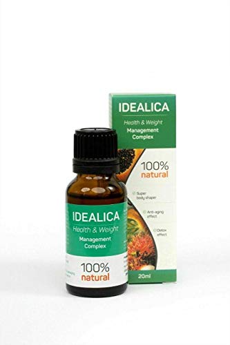 IDEALICA 100% Natural 20ml. Gotas Para Adelgazar Muy Rapido - Quemagrasas Potente Para Adelgazar - Antioxidante - Apto para veganos y vegetarianos - Sin gluten