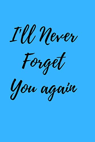 I'll Never Forget You again: I'll Never Forget You again : 6x9 Internet Password Logbook- sky blue color