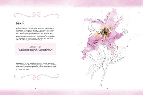 Illustration Studio: Inking Florals: A Step-By-Step Guide to Creating Dynamic Modern Florals in Ink and Watercolor