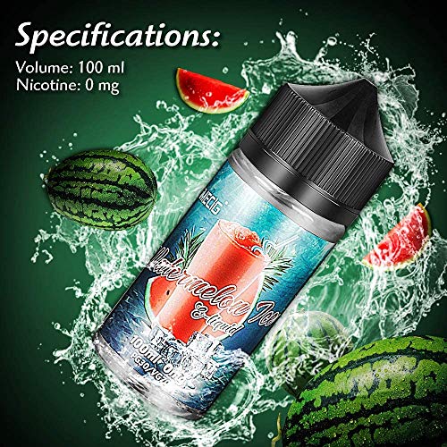 IMECIG 100ml E líquido Ice Sandía Liquido Vaper Para Cigarros electronicos 70/30 E Liquid Cigarrillo Electronico Premium Sabores Vapeador 0mg Nicotina