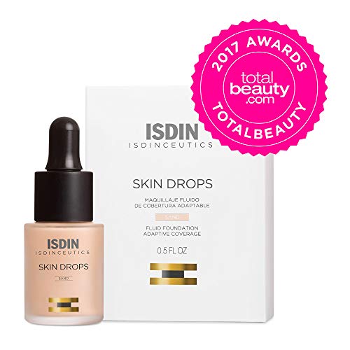 Isdin Isdinceutics Skin Drops SPF 15 Sand | Maquillaje de Cobertura Waterproof con Textura Ultraligera 1 x 15ml