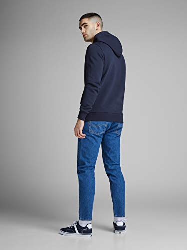 Jack & Jones Jjecorp Logo Sweat Hood Noos Capucha, Azul (Navy Blazer Detail: Reg Fit), X-Large para Hombre