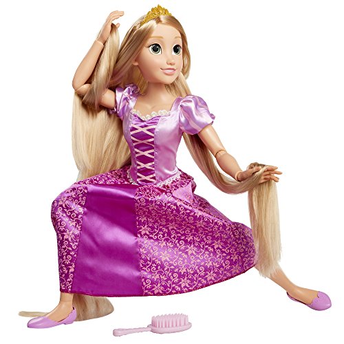 Jakks Pacific- Princesas Disney, muñeca Rapunzel tamaño Especial (80 cm), Multicolor (61773)