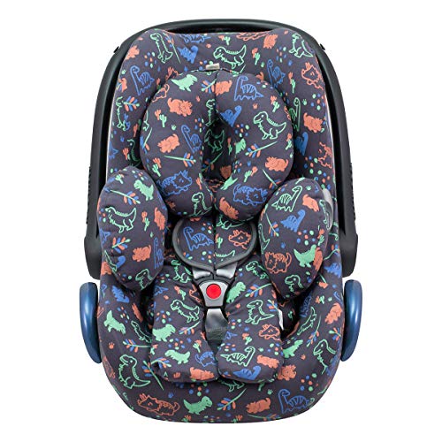 JANABEBE Reductor Universal Bebe Silla de Coche y Paseo 3 piezas (Happy Dino)