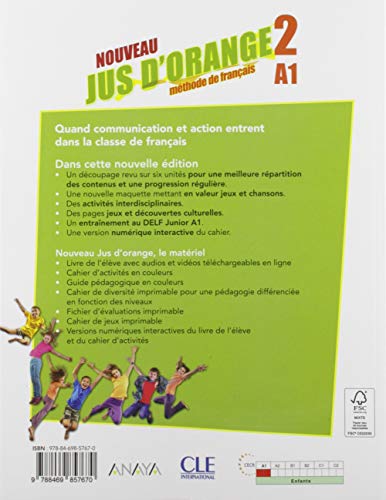 Jus d'orange niv.2 cahier d'activites 2e édition anaya (METHODE JUS D'ORANGE)