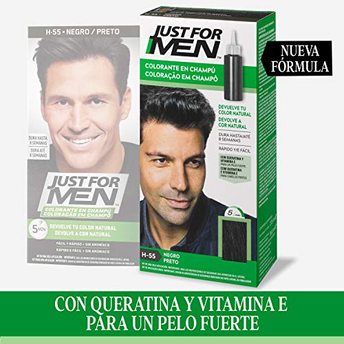 Just For Men Just For Men Tinte Colorante En Champu Para El Cabello Del Hombre. Negro 120 G