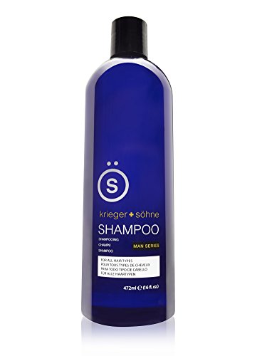 K + S Salon Quality Men's Shampoo - Tea Tree Oil Infused To Eliminate Dandruff, Dry Scalp, and Prevent Hair Loss - Professional Stylist Recommended (16 oz Bottle) by krieger + shne
