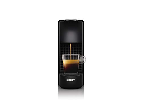 Krups Nespresso XN1108 Essenza Mini Cafetera de cápsulas, 1260 vatios, negra, 0.6 litros (Pack Cápsulas bienvenida incluido)