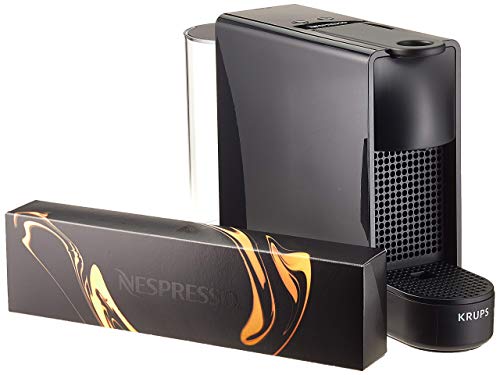 Krups Nespresso XN1108 Essenza Mini Cafetera de cápsulas, 1260 vatios, negra, 0.6 litros (Pack Cápsulas bienvenida incluido)