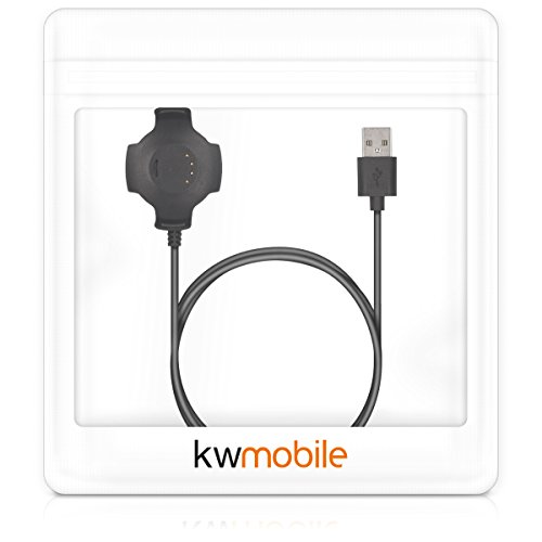 kwmobile Cable de Carga Compatible con Xiaomi Huami Amazfit - Conector USB con Base de conexión para Fitness Tracker y smartwatch