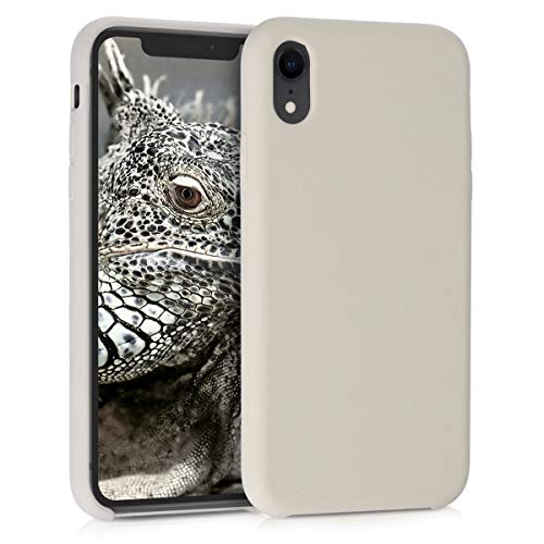 kwmobile Funda Compatible con Apple iPhone XR - Carcasa de TPU para móvil - Cover Trasero en Crema