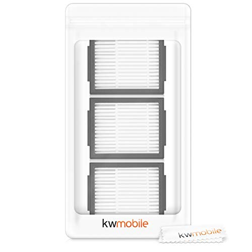 kwmobile Set de 3 filtros de Repuesto compatibles con Roomba - e5 / i7 / i7+ - Accesorios y recambios de filtros para Robot Aspirador