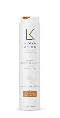 Kyara Lambert - Shampoo Recarga de Keratina, 400ml | Champú Post Tratamiento Keratina | Sin Sales ni Sulfatos, Antiencrespamiento