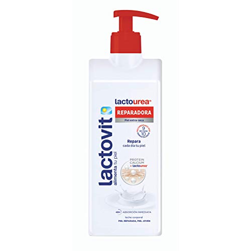 Lactovit - Leche Corporal Reparadora Lactourea con Protein Calcium, para Pieles Secas y Extra Secas - 400 ml