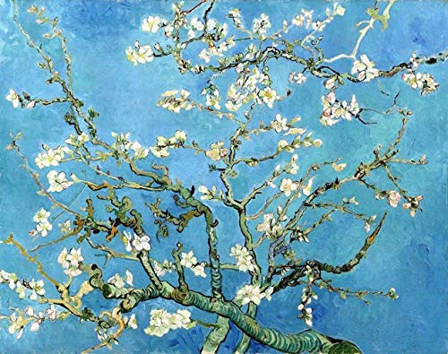 Legendarte Cuadro Lienzo, Impresión Digital - Almendro En Flor Vincent Van Gogh, cm. 80x110 - Decoración Pared