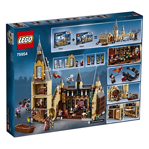 LEGO 75954 Harry Potter Gran Comedor de Hogwarts - Juguete de Construcción, con Minifiguras de Harry Potter