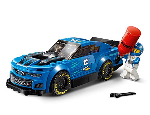 LEGO Speed Champions - Deportivo Chevrolet Camaro ZL1, juguete divertido de construcción de coche deportivo de carreras (75891)