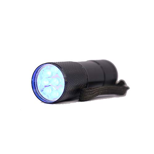 Linterna Ultravioleta Inrop Led Linterna UV flashlight 9 LED Ultravioleta Detectar manchas de orina de mascotas Luz negra 395nm luz ultravioleta