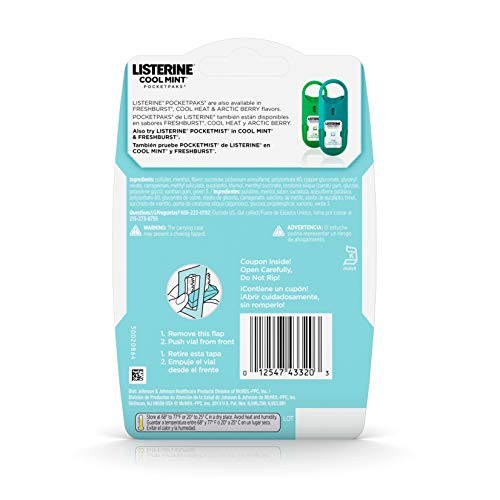 Listerine PocketPaks Coolmint, 3pk, 24ct Breath Strips