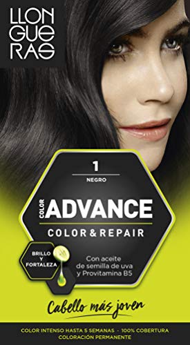 Llongueras Advance Tinte de Cabello Permanente Tono #1 Negro