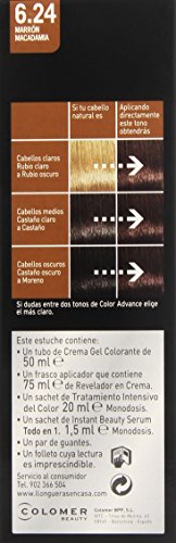 Llongueras Advance Tinte de Cabello Permanente Tono #6.24 Marrón Macadamia