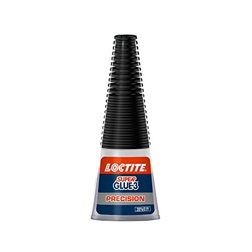 Loctite Super Glue-3 Precisión, pegamento transparente de máxima precisión, pegamento instantáneo triple resistente, adhesivo universal con goteo fácil de regular, 1x5 g