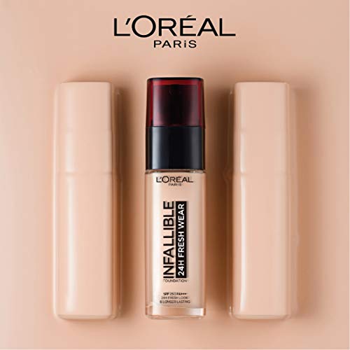 L'Oréal Paris Make-up designer Infalible 24H Fresh Wear Base de Maquillaje de Larga Duración - Tono 145 BeigeRose, 30 ml
