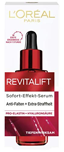 L'Oréal Paris Revitalift Hyaluron Sérum de efecto inmediato, con pro-Elastin y ácido hialurónico, sérum facial antiarrugas, para piel suave y tersa, 30 ml