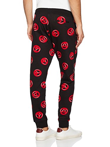 Love Moschino Pantalón Deporte Negro/Rojo M