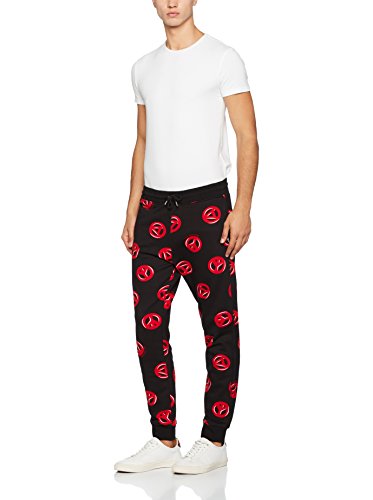 Love Moschino Pantalón Deporte Negro/Rojo M