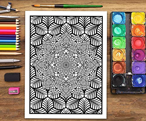 Mandalas Complejos: Libro De Colorear Para Adultos