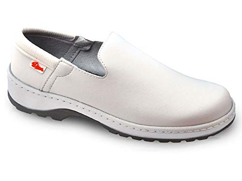 Marsella Blanco Talla 43 Marca DIAN, Zapato de Trabajo Unisex Certificado EN ISO 20347.