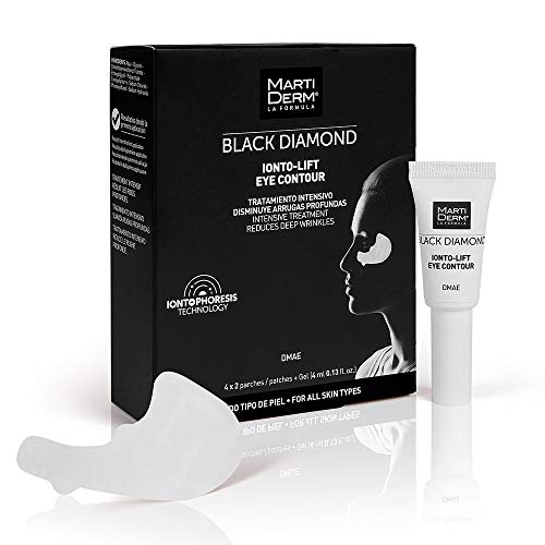MARTIDERM Black Diamond Ionto-Lift Tratamiento intensivo disminute arrugas profundas, 4 x 2 parches (4 ml)