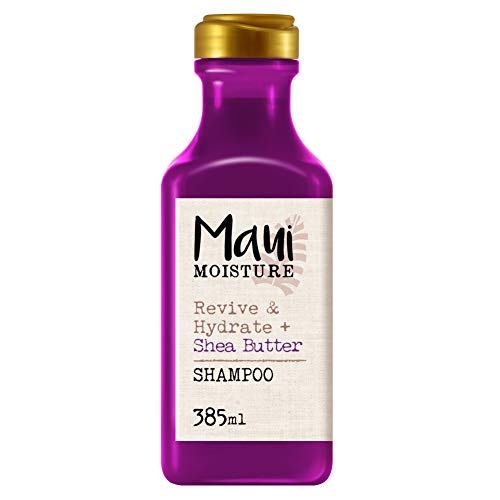 Maui Moisture, Champú Revitaliza e Hidrata Manteca de Karité, pelos Secos y Dañados, 385 ml