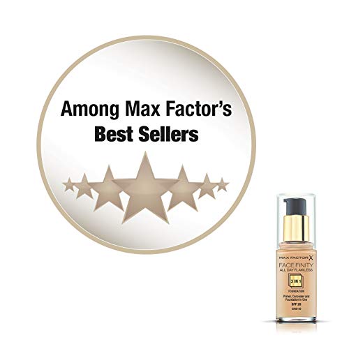 Max Factor FaceFinity 3 en 1 All Day Flawless Base de Maquillaje Tono 060 Sand - 30 ml