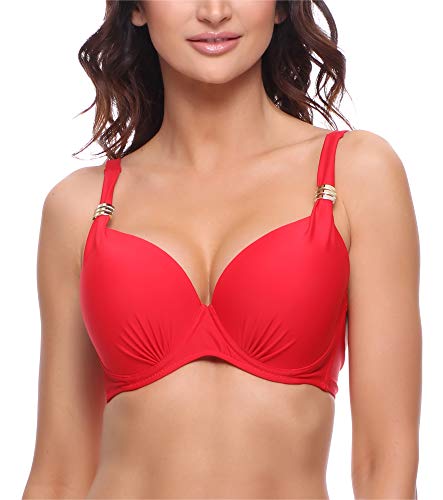 Merry Style Sujetador de Bikini Parte de Arriba Bañador Top de Traje de Baño Mujer 71R71 (Rojo (4150), EU (95 C) = ES (110 C))