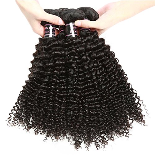 Meydlee 1 PC 1oo la extensión del pelo rizado rizado humano barato 1 Paquete de Remy de la Virgen del pelo humano de la armadura de la trama de 100 gramos de negro de Natural , 26inch