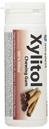 Miradent Xylitol Chicle Sabor Canela Bote 30 Ud X 30 Gr Bote De 30 Unidades X 30 Gramos - 300 g