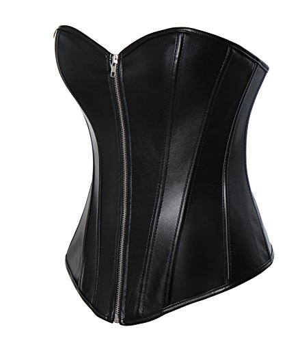 MISS MOLY Mujeres Corsé Corset Cuero Bustiers Fajas Cintura Cincher y G-String